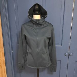 NWOT Stoic Forest Green Full Zip Fleece Hoodie Tag Sz Large